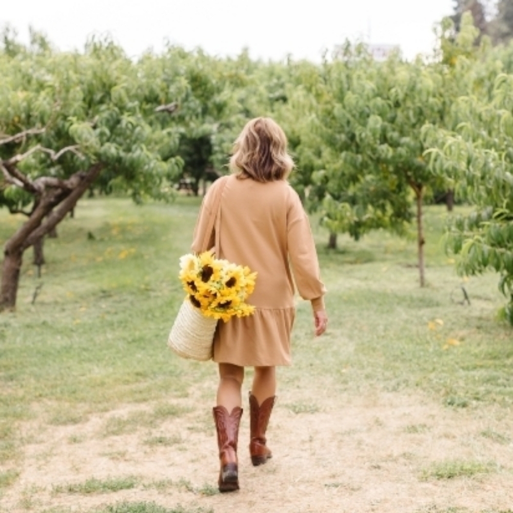 Jillian Harris x Smash + Tess Essential Mini Dress, Mustard Yellow, Size S - Picture 6 of 10